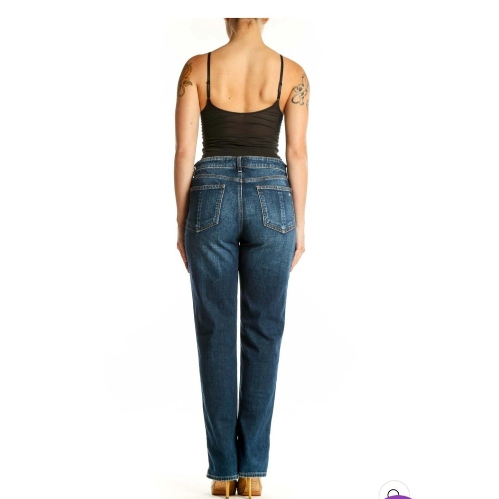 Rag & Bone Aster Straight Leg Jeans Medium Wash Blue Side Slit WDD22S2647CAAS 28 - Picture 6 of 6